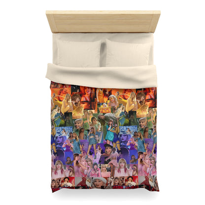 Taylor Swift Rainbow Photo Collage Microfiber Duvet Cover