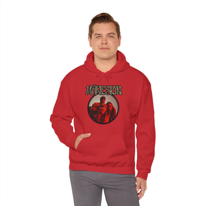 Måneskin Circular Group Photo Unisex Heavy Blend Hooded Sweatshirt