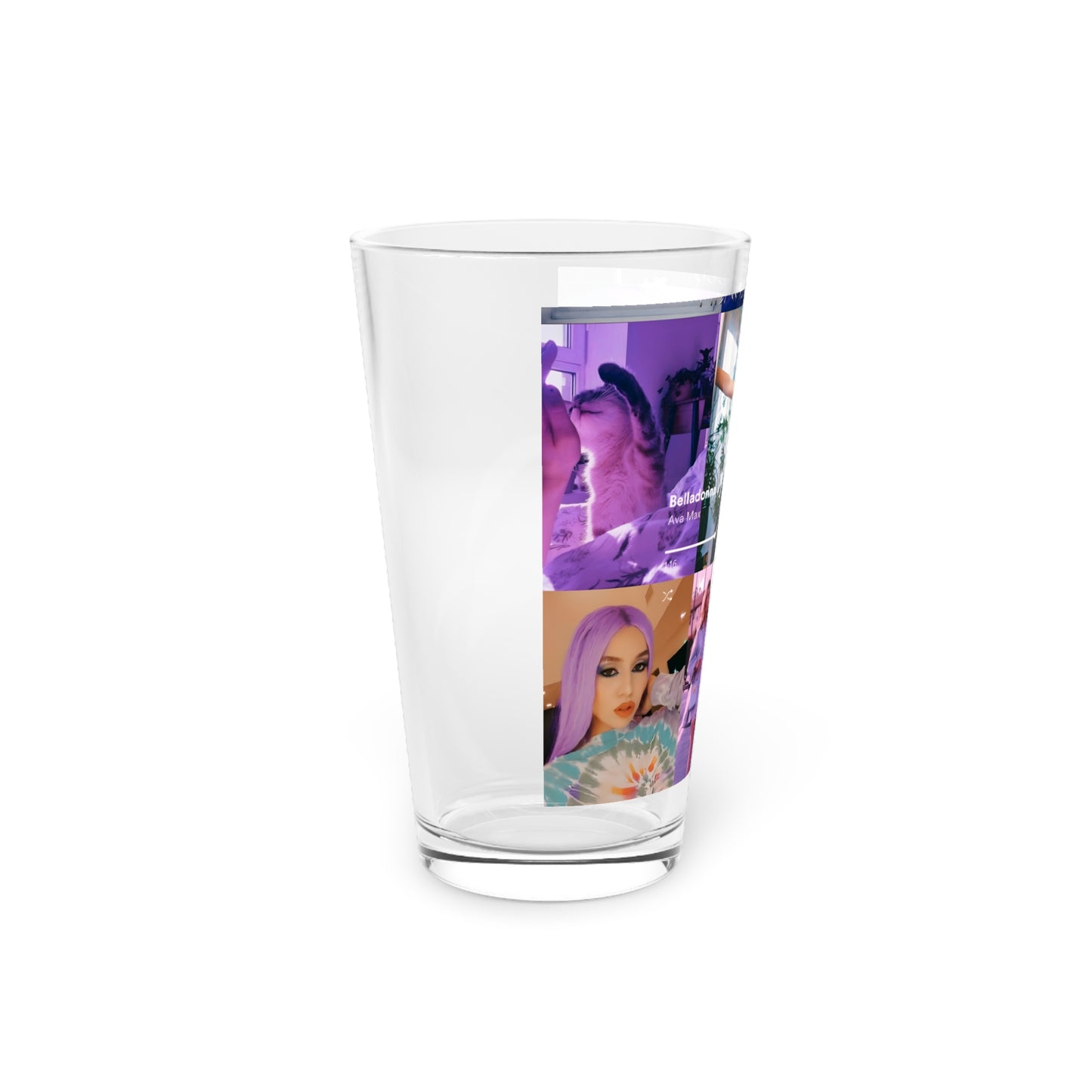 Ava Max Belladonna Photo Collage Pint Glass