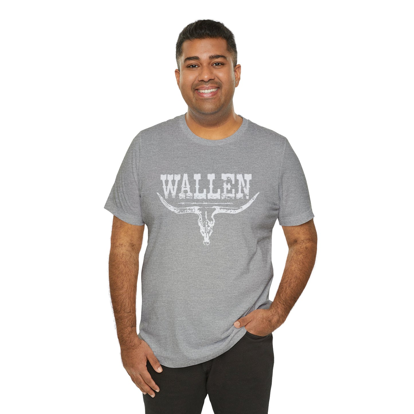 Morgan Wallen White Logo Unisex Jersey Short Sleeve Tee Shirt