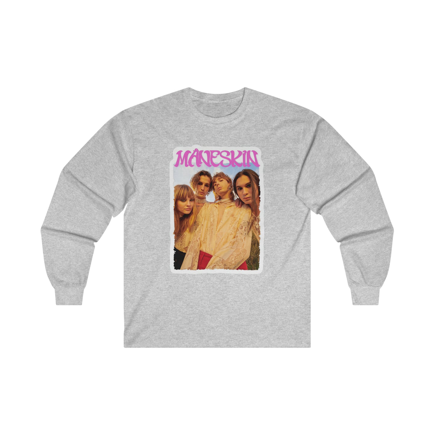 Måneskin Group Photo Ultra Cotton Long Sleeve Tee Shirt