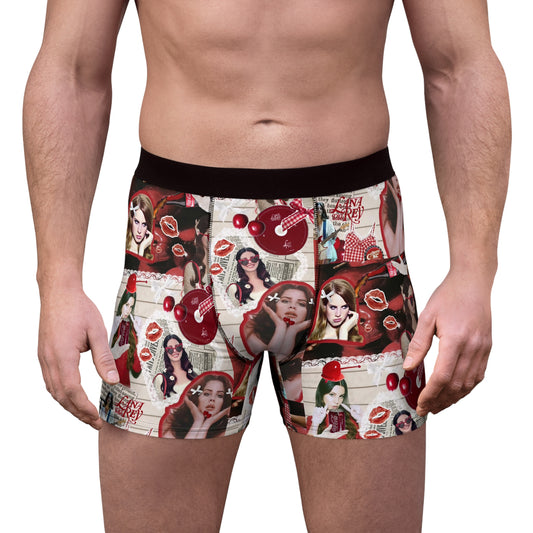 Lana Del Rey Cherry Coke Collage Men's Boxer Briefs Underwear