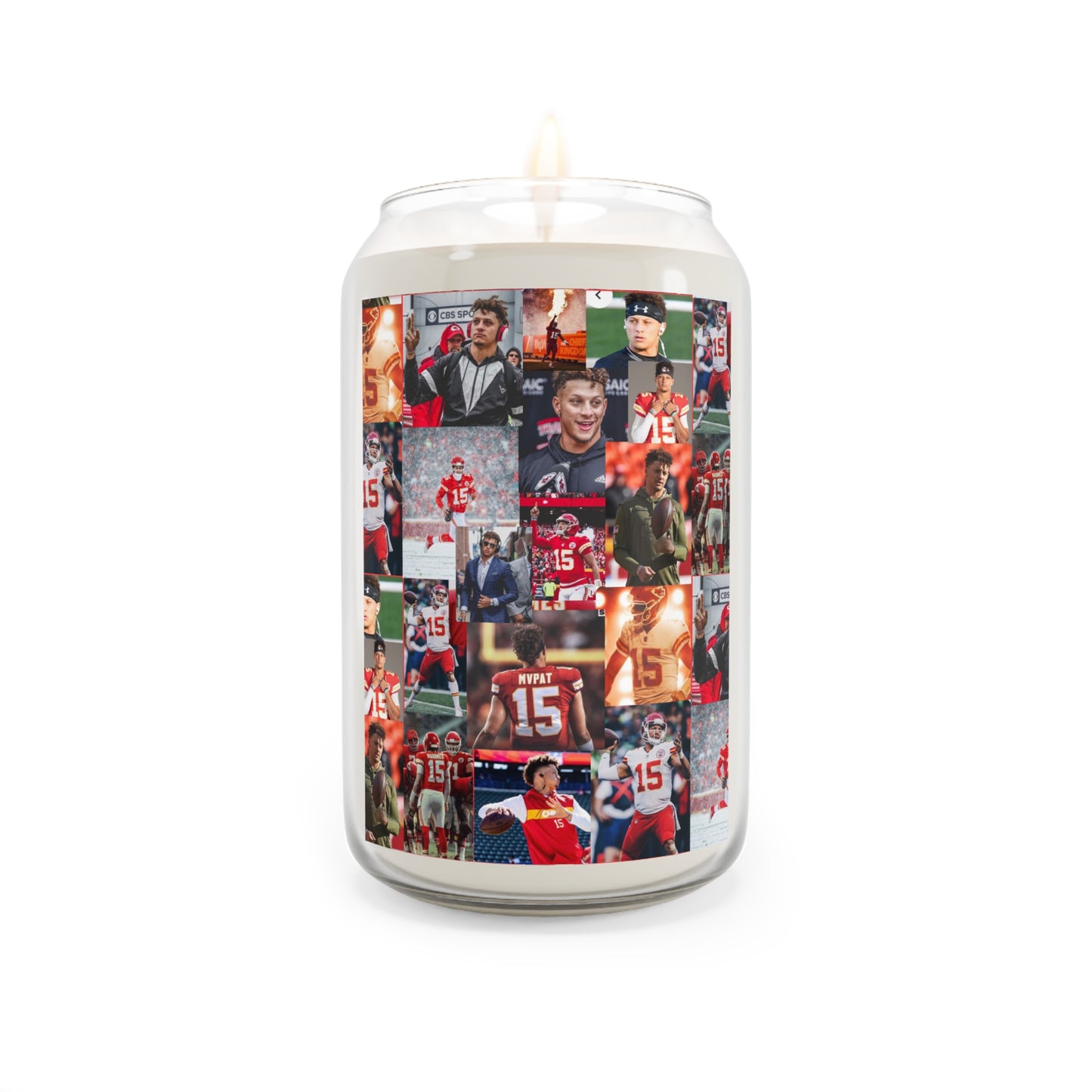 Patrick Mahomes Chiefs MVPAT Photo Collage Scented Candle