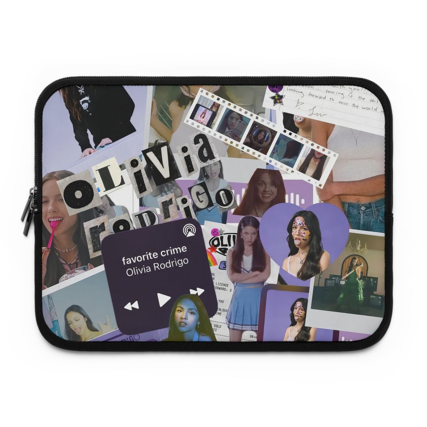 Olivia Rodrigo Deja Vu Collage Laptop Sleeve