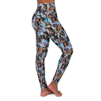 Madison Beer Mind In The Clouds Collage High Waisted Yoga Leggings