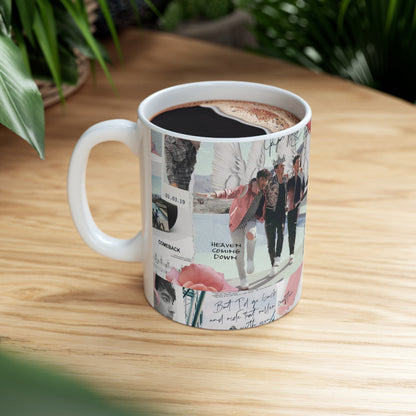 Jonas Brothers Happiness Begins Collage White Ceramic Mug