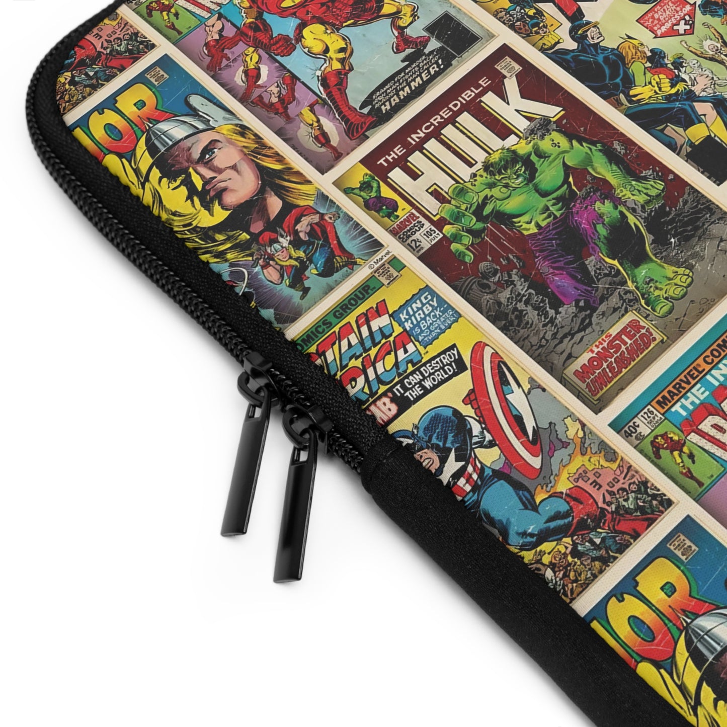 Marvel Comic Book Cover Collage Laptop Sleeve