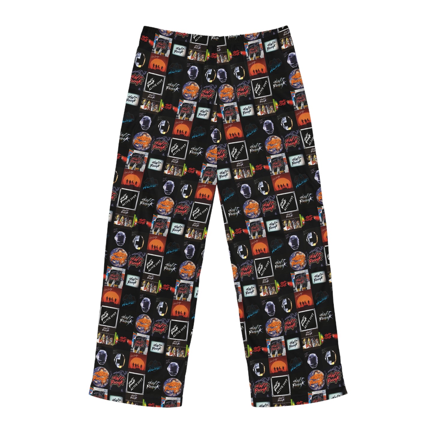 Daft Punk Album Cover Art Collage Men's Pajama Pants