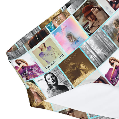 Taylor Swift Album Art Collage Pattern Girls Two Piece Swimsuit