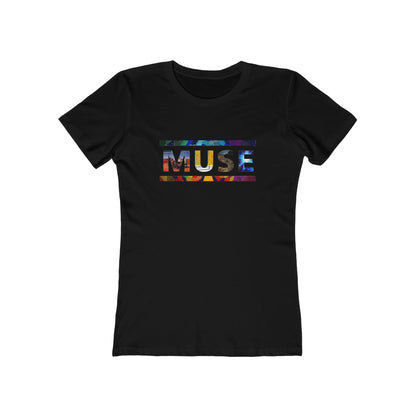 Muse Album Art Letters Women's The Boyfriend Tee