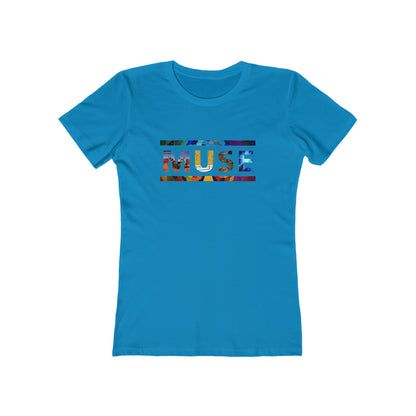 Muse Album Art Letters Women's The Boyfriend Tee