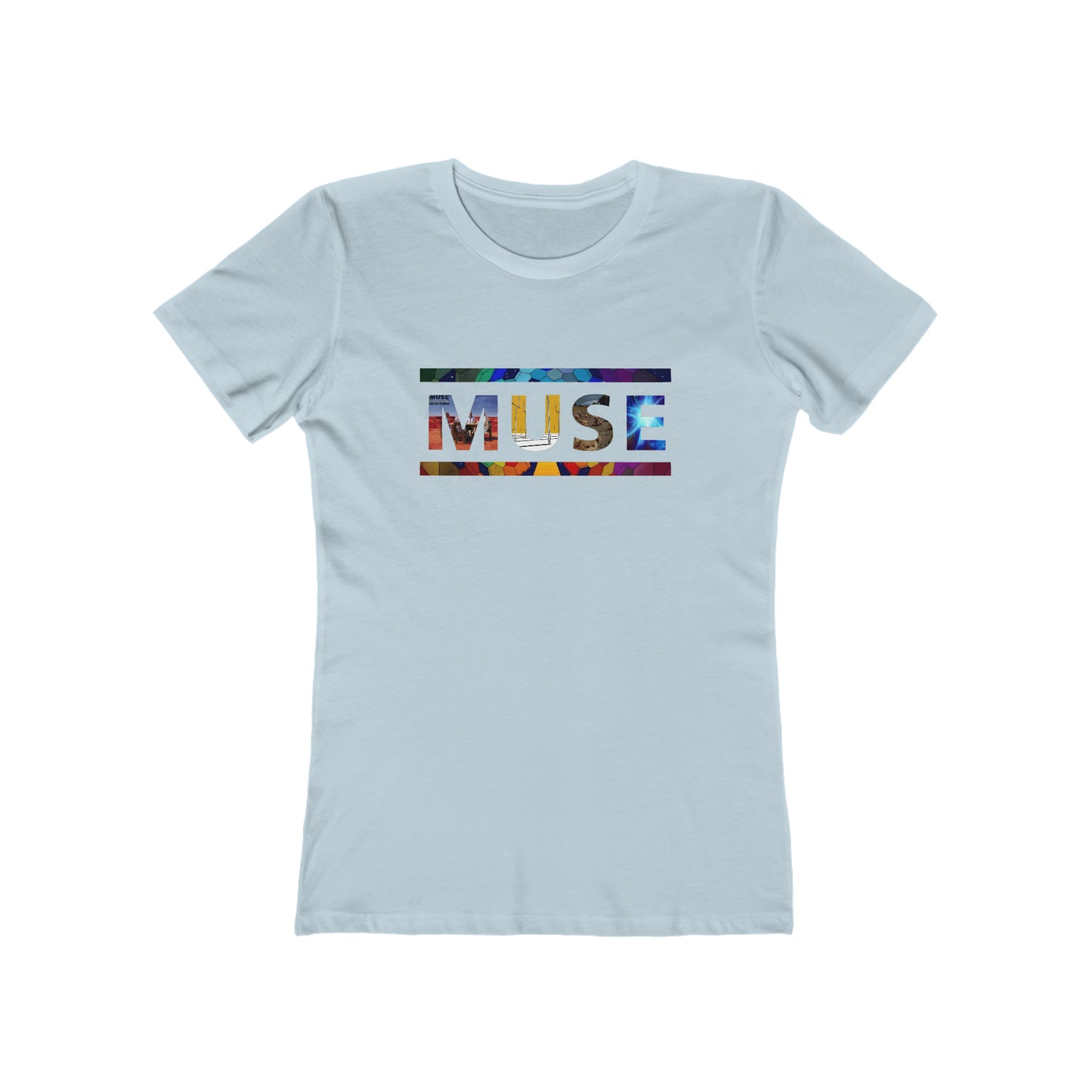 Muse Album Art Letters Women's The Boyfriend Tee