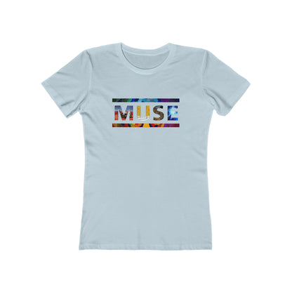 Muse Album Art Letters Women's The Boyfriend Tee