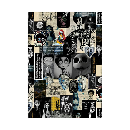 The Nightmare Before Christmas Rotten To The Core Collage Matte Vertical Poster