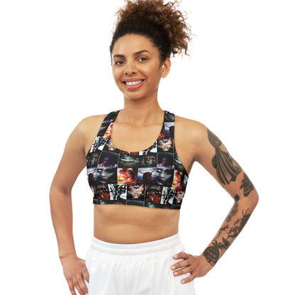 Slipknot Album Art Collage Seamless Sports Bra