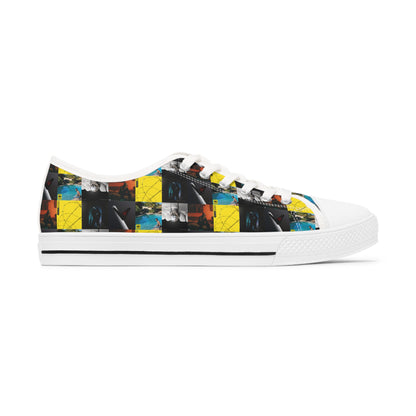 Post Malone Album Art Collage Women's Low Top Sneakers