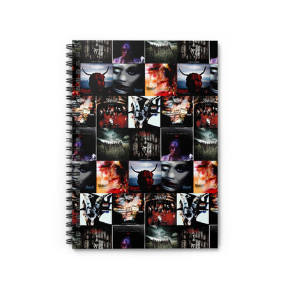 Slipknot Album Art Collage Ruled Line Spiral Notebook