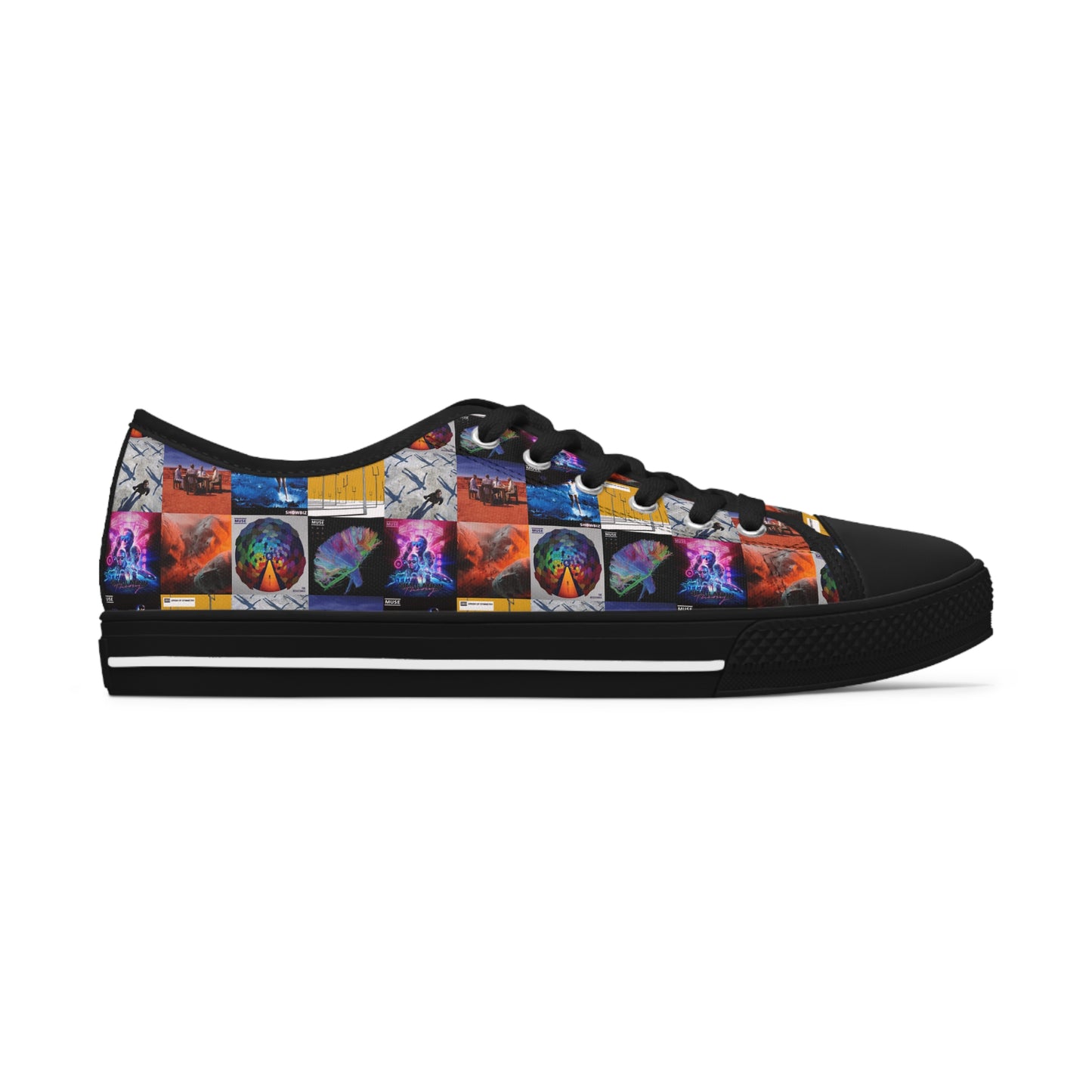 Muse Album Cover Collage Women's Low Top Sneakers