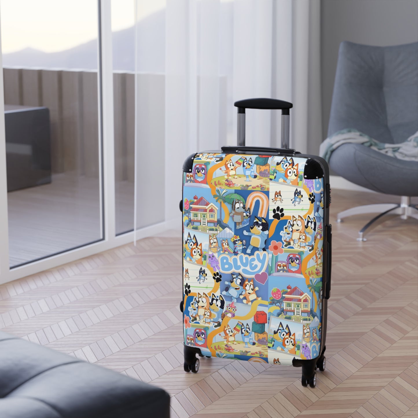 Bluey Playtime Collage Suitcase