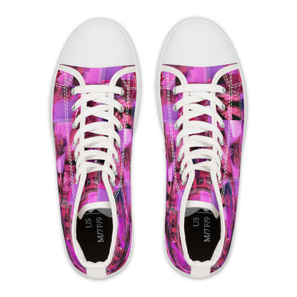 Ariana Grande 7 Rings Collage Women's High Top Sneakers