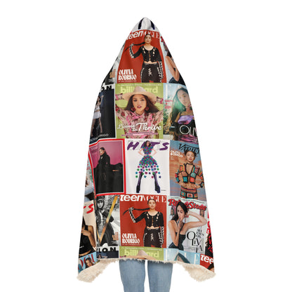 Olivia Rodrigo Magazine Cover Collage Snuggle Blanket