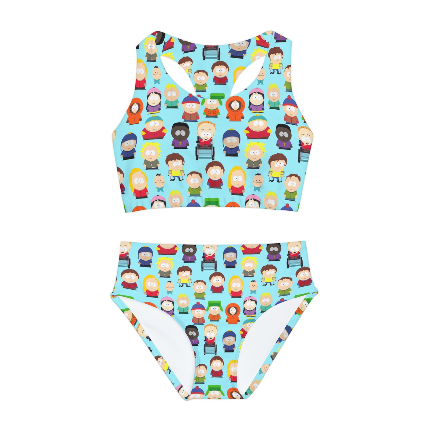 South Park School Kids Ensemble Girls Two Piece Swimsuit