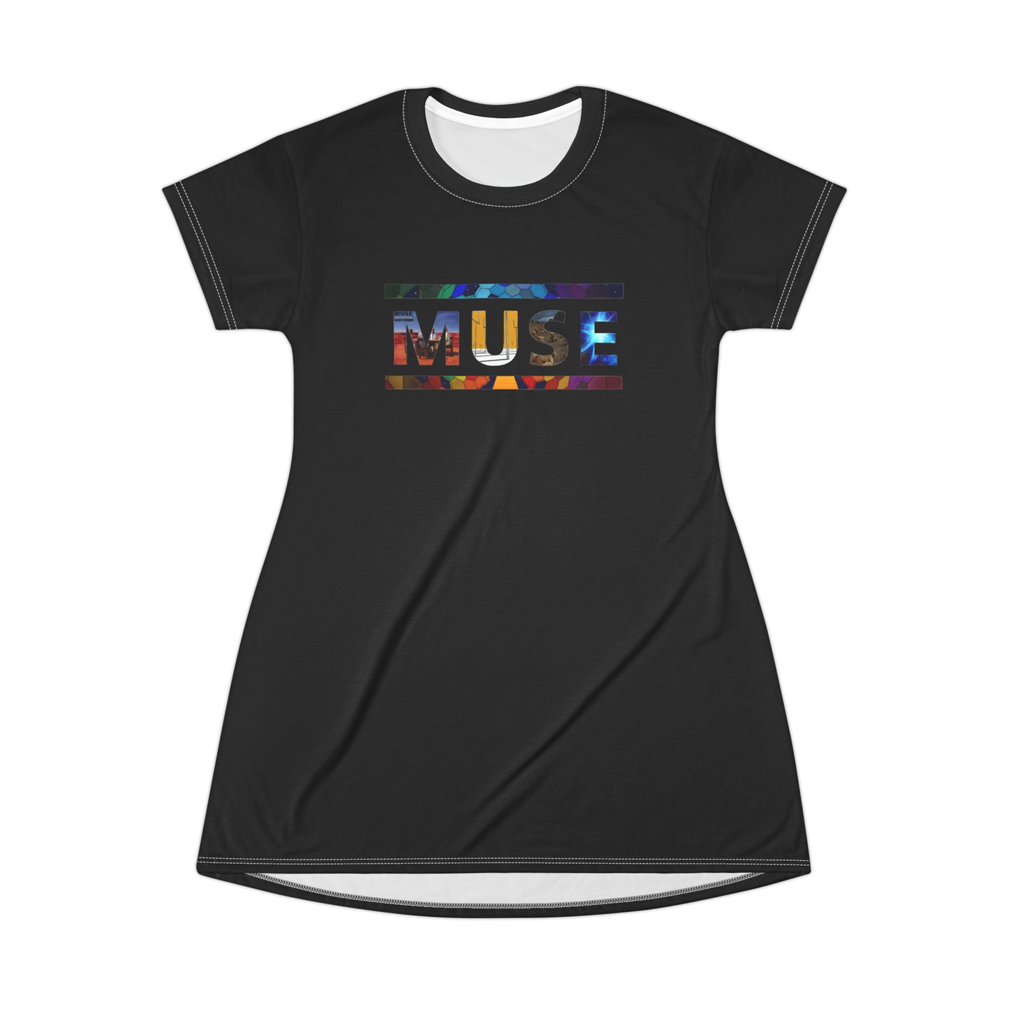 Muse Album Art Letters T-Shirt Dress