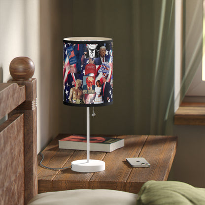 Donald Trump 2024 MAGA Montage Lamp on a Stand