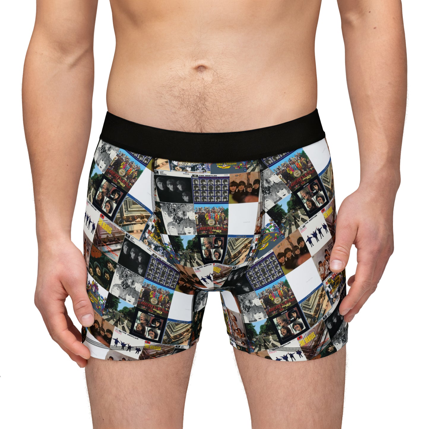 The Beatles Album Cover Collage Men's Boxers