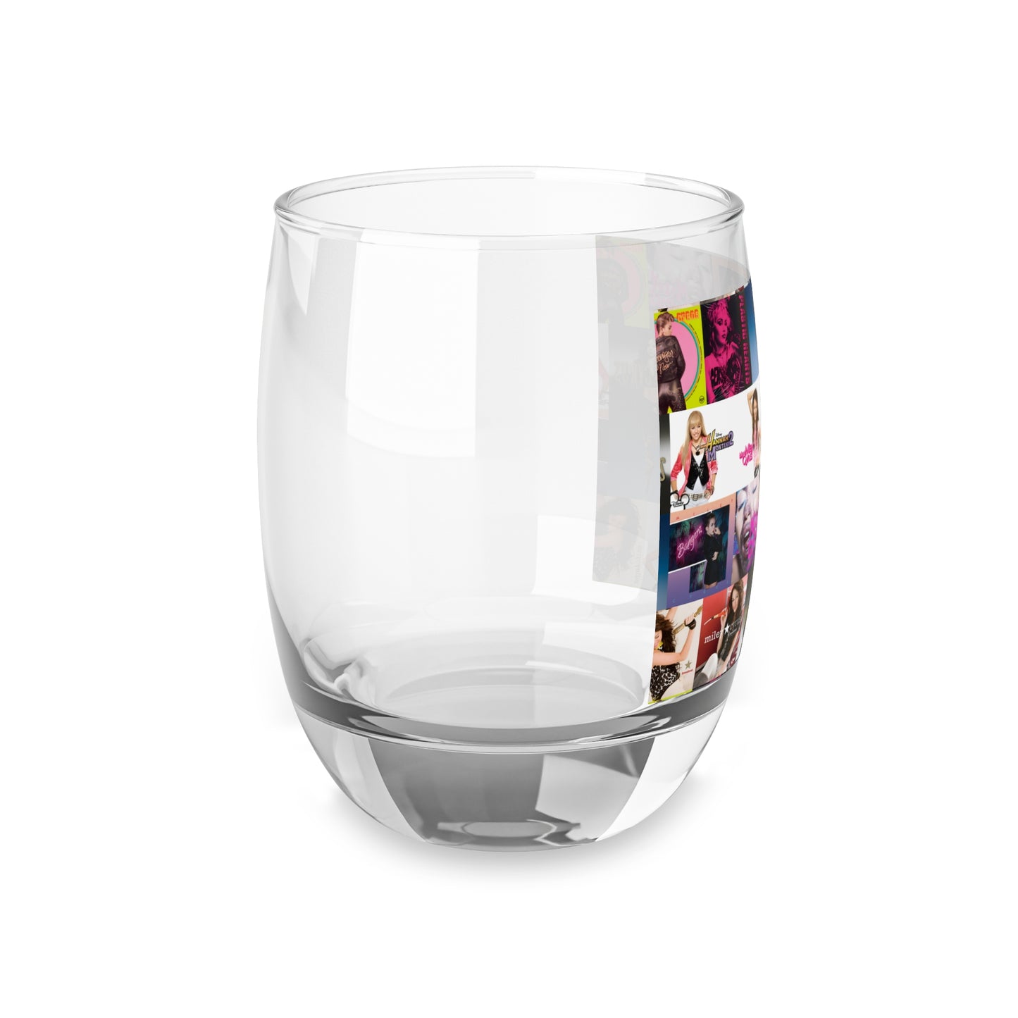 Miley Cyrus Album Cover Collage Whiskey Glass