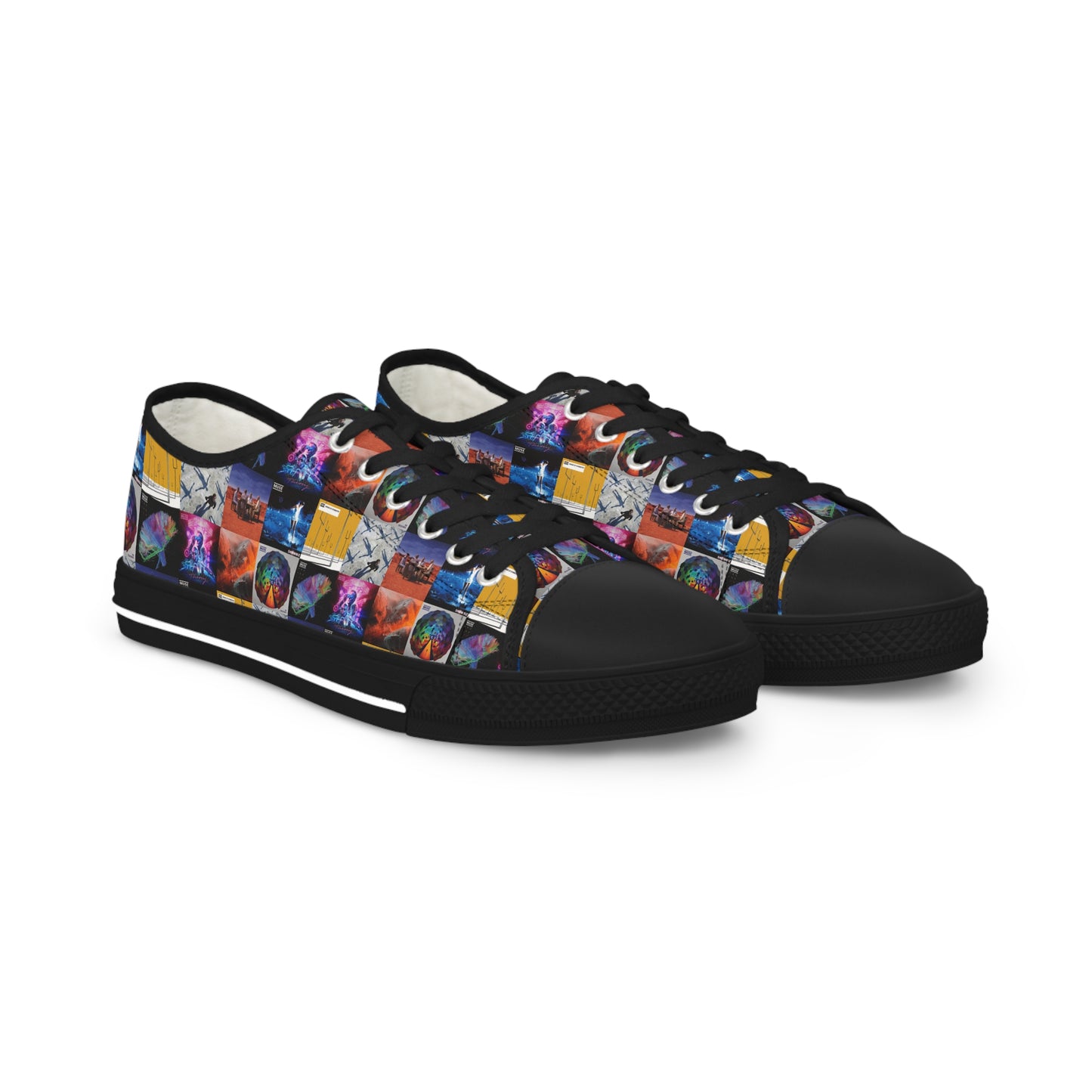 Muse Album Cover Collage Men's Low Top Sneakers