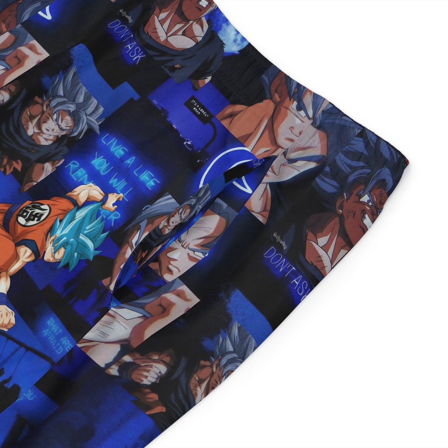 Dragon Ball Z Saiyan Moonlight Collage Men's Board Shorts