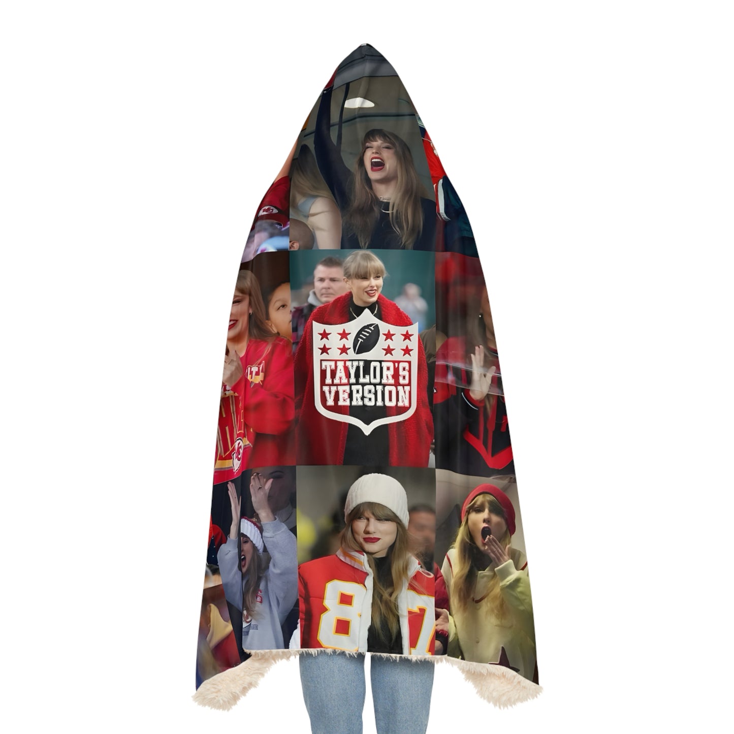 Taylor Swift Chiefs Fan Taylor's Version Snuggle Blanket