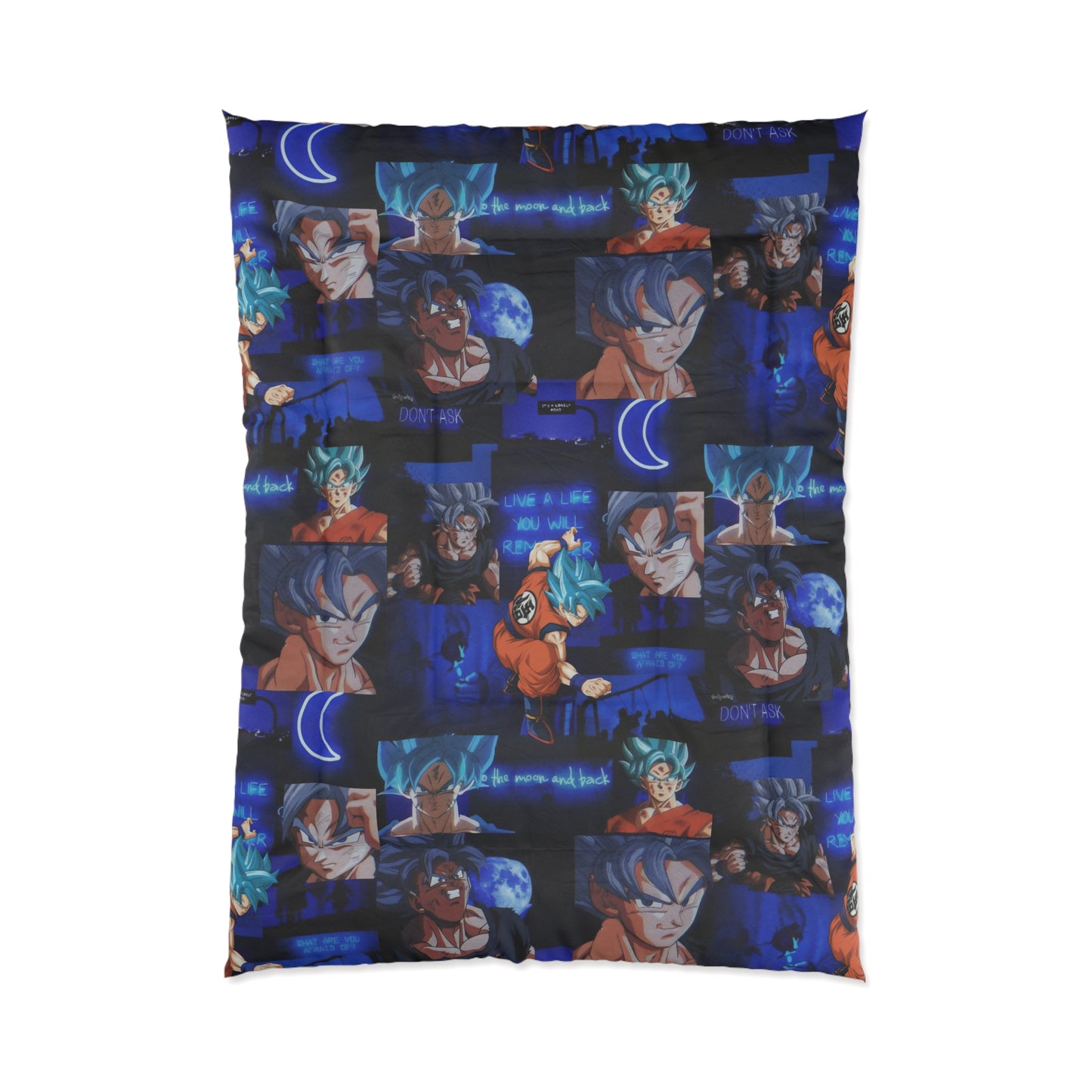 Dragon Ball Z Saiyan Moonlight Collage Comforter