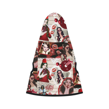 Lana Del Rey Cherry Coke Collage Pet Hoodie