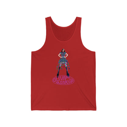 Olivia Rodrigo Hits Magazine Cover Unisex Jersey Tank