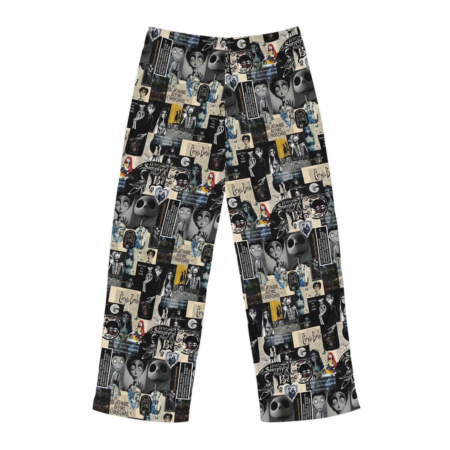 The Nightmare Before Christmas Rotten To The Core Collage Men's Pajama Pants