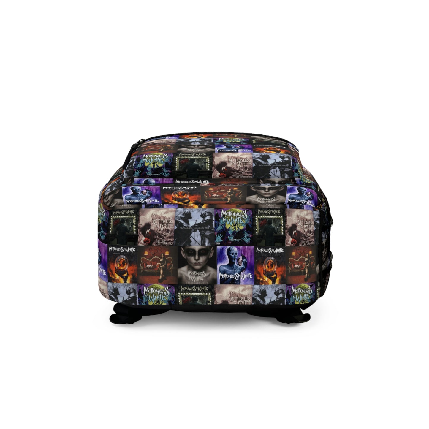 Motionless In White Album Cover Collage Backpack