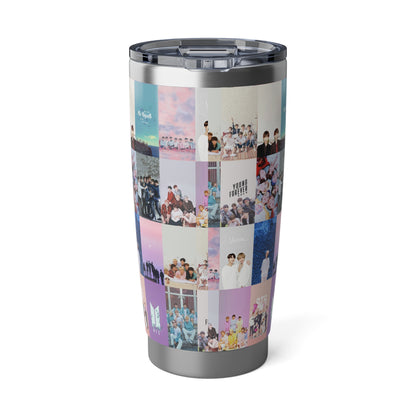 BTS Pastel Aesthetic Collage Vagabond 20oz Tumbler