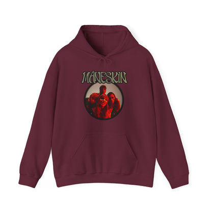 Måneskin Circular Group Photo Unisex Heavy Blend Hooded Sweatshirt