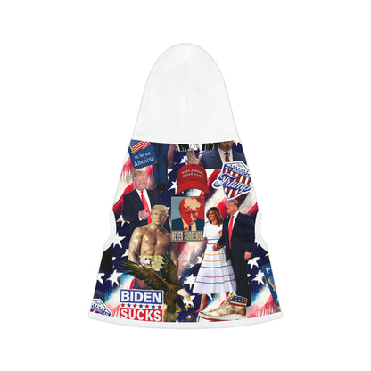 Donald Trump 2024 MAGA Montage Pet Hoodie