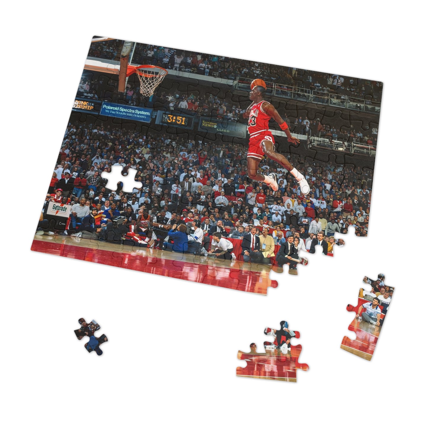 Michael Jordan Free Throw Line Slam Dunk Jigsaw Puzzle (30, 110, 252, 500,1000-Piece)