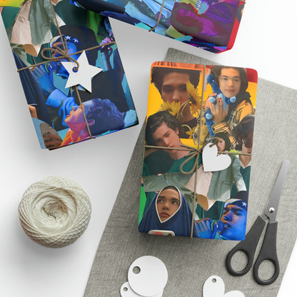 Conan Grey Rainbow Photo Collage Gift Wrapping Paper