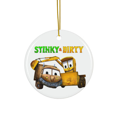 Stinky & Dirty Best Buds Ceramic Ornaments (1pc, 3pcs, 5pcs, 10pcs)