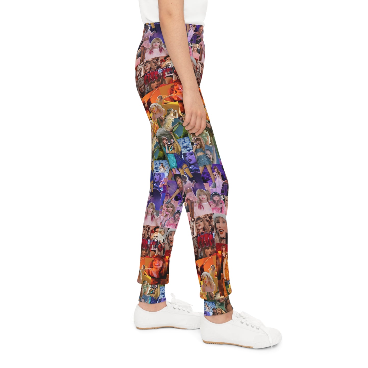 Taylor Swift Rainbow Photo Collage Youth Joggers