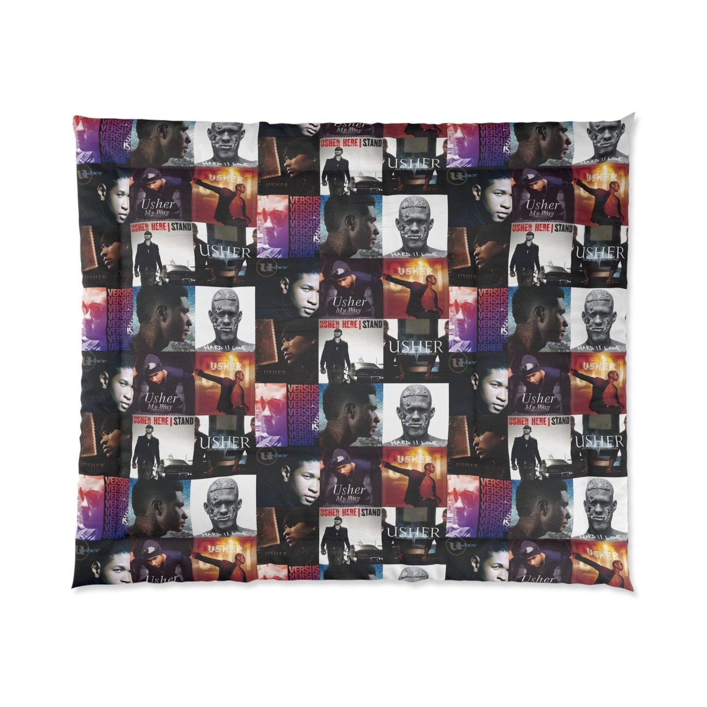 Usher Album Cover Art Mosaic Comforter