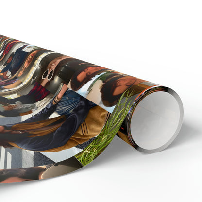 Conan Grey Being Cute Photo Collage Gift Wrapping Paper