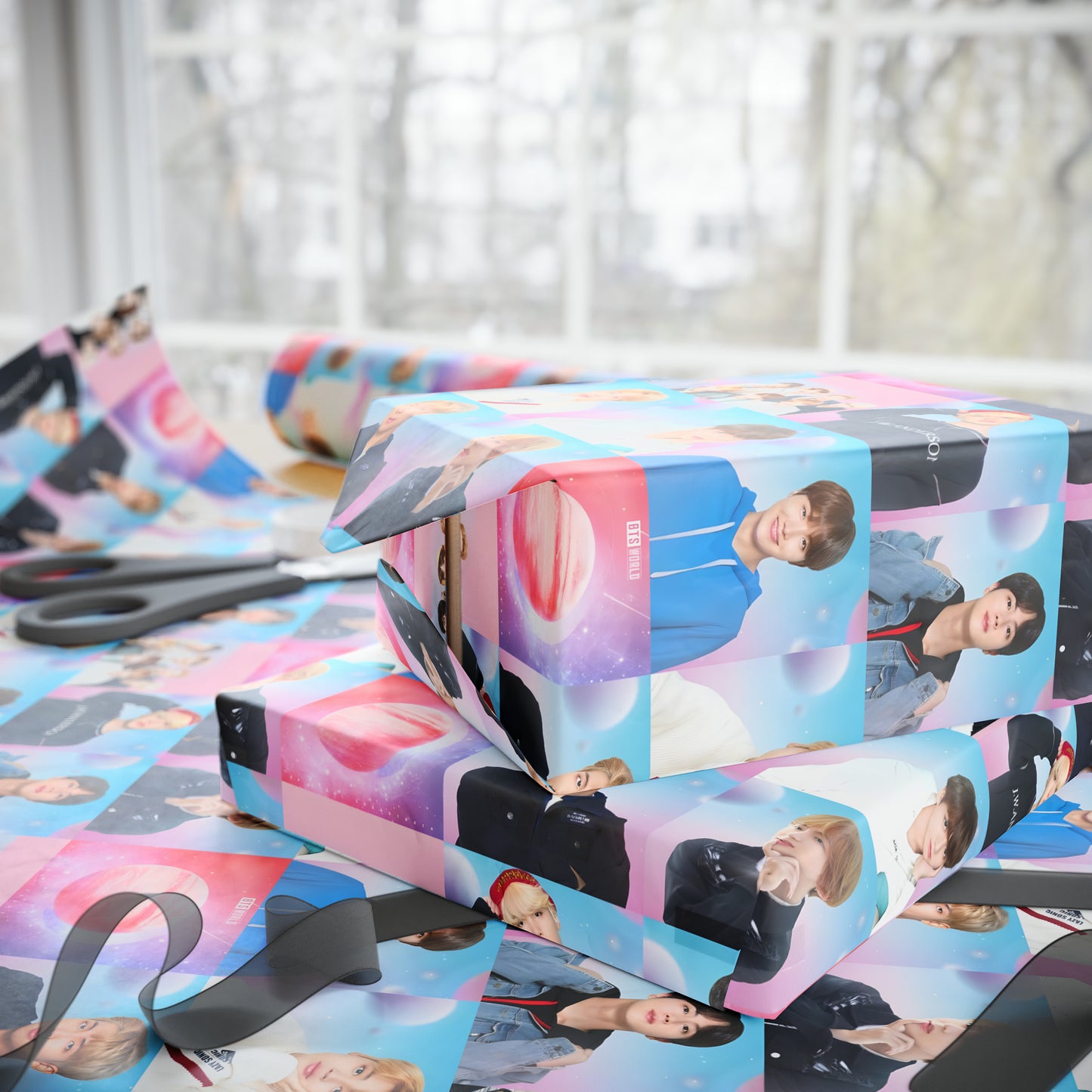 BTS World Mosaic Gift Wrapping Paper