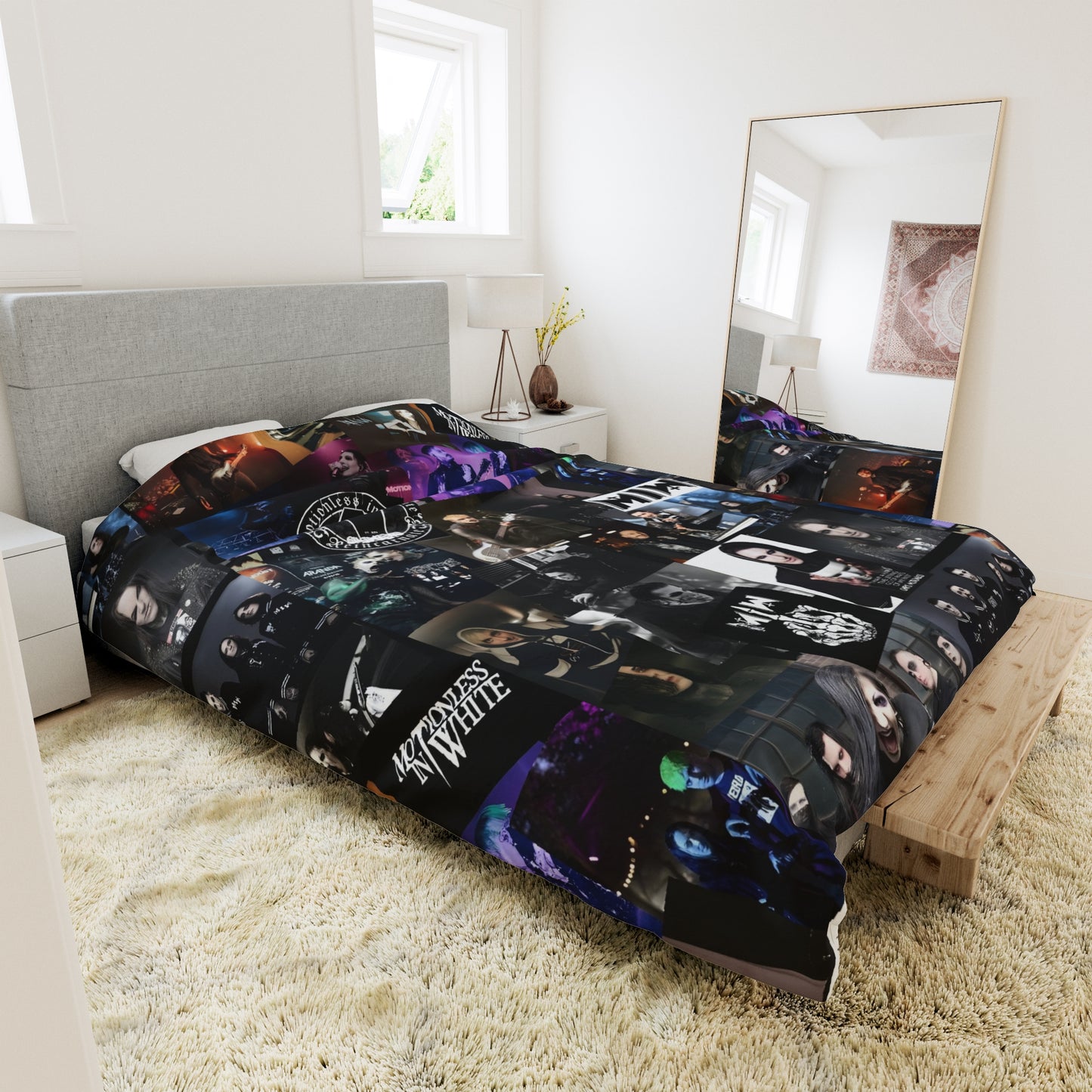 Motionless In White Photo Collage Duvet Cover