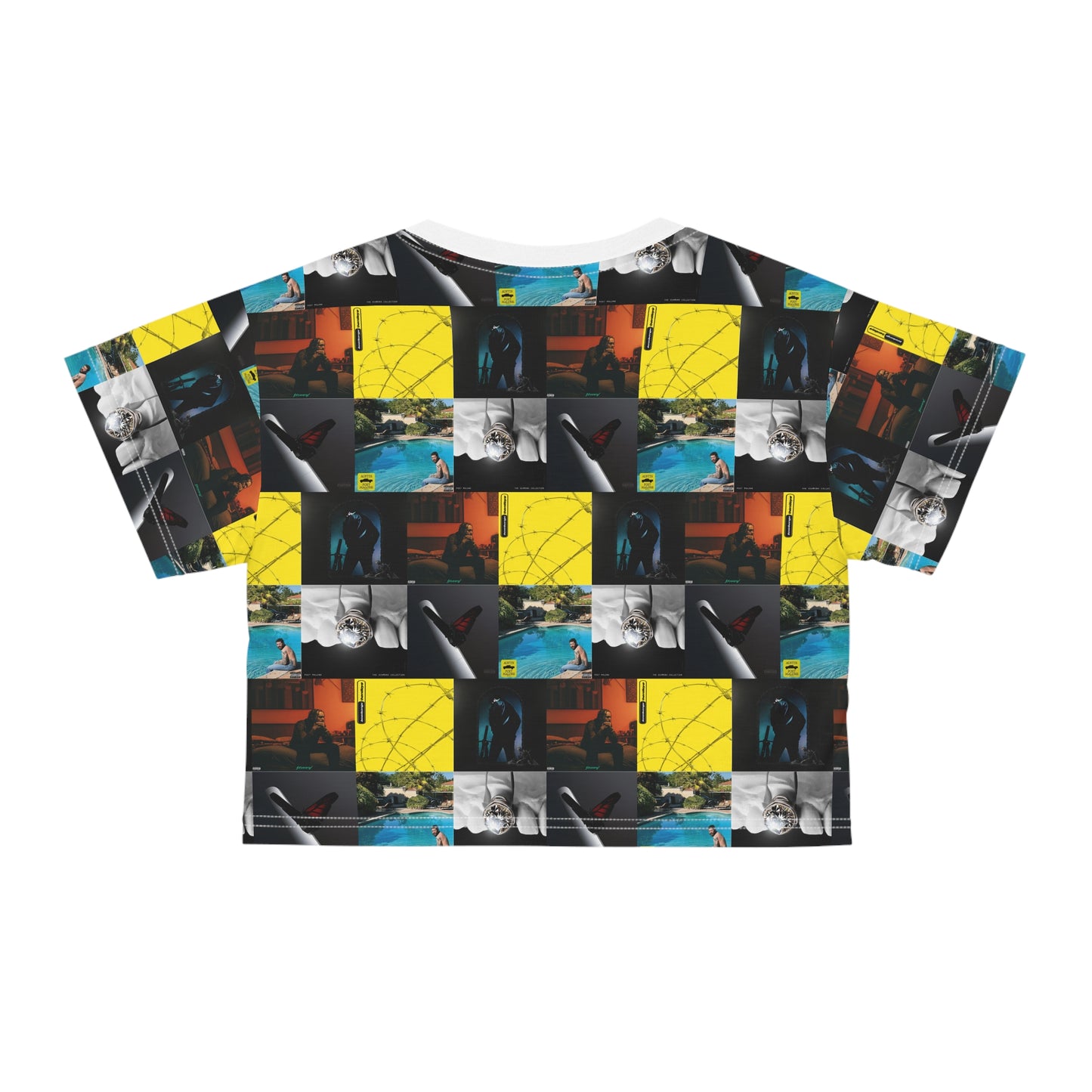 Post Malone Album Art Collage Crop Tee